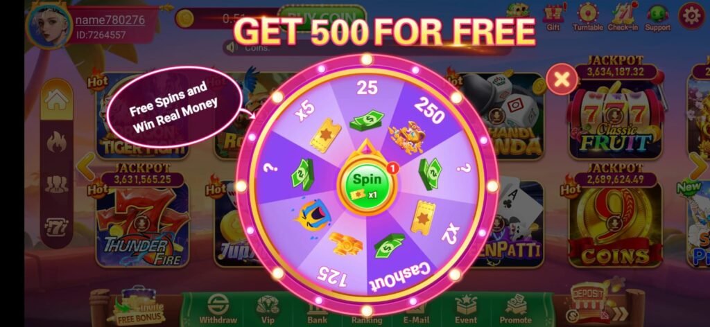 you can earn spin pkr 888 game